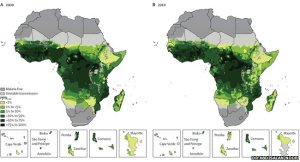 malaria map by lancet