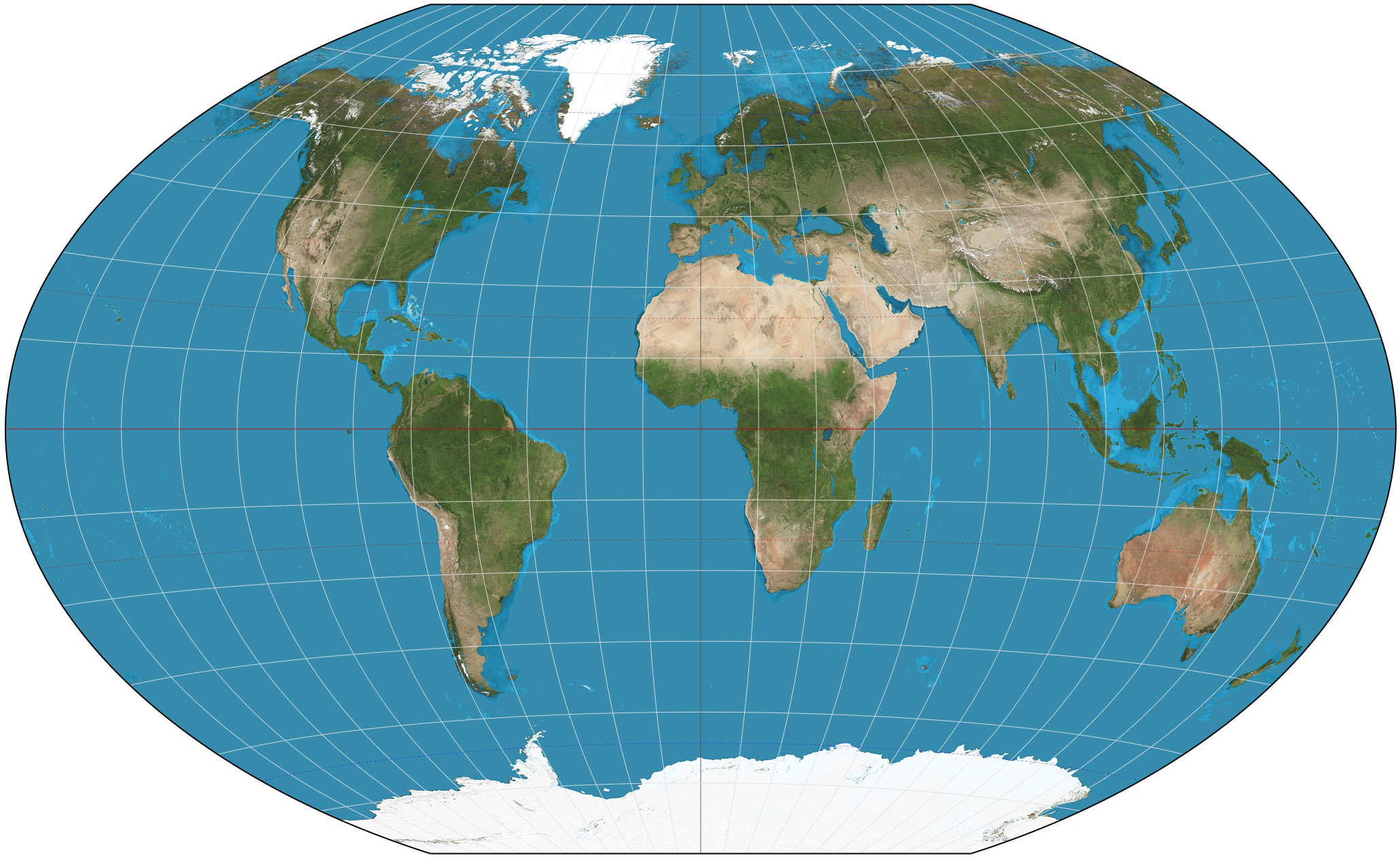 World Map Winkel Projection