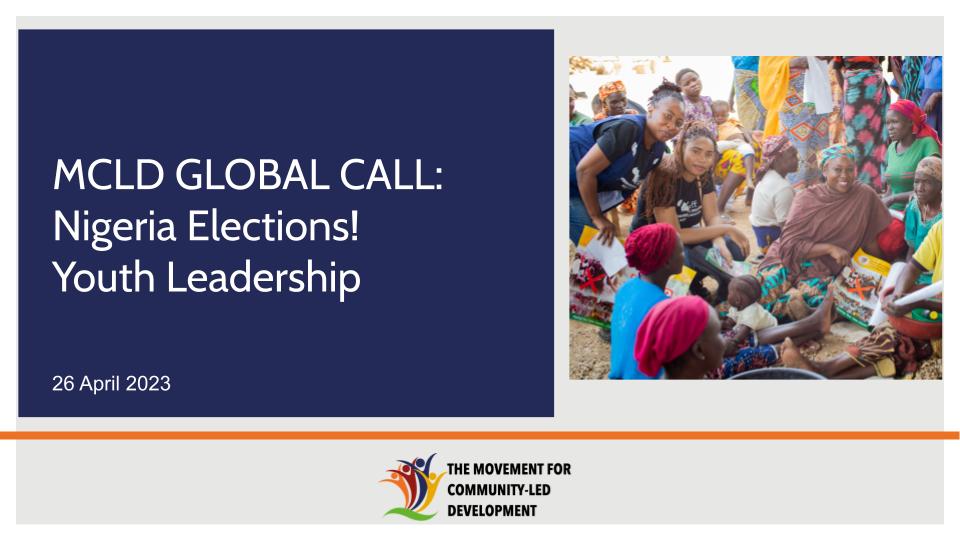Youth and Peace — our April Global Call